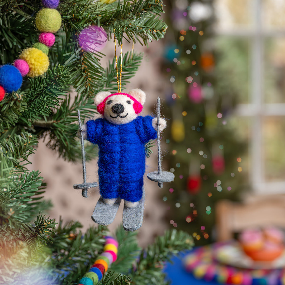 IJsbeer Skiër Blauw